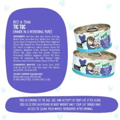 BFF Play Pate Lovers Beef & Tuna Tic Toc Wet Cat Food -Furry Friends 192265 PT6. AC SS1800 V1649749601