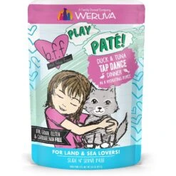 BFF Play Pate Lovers Duck & Tuna Tap Dance Wet Cat Food, 3-oz Pouch, Pack Of 12