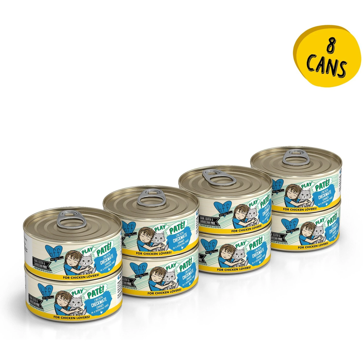 BFF Play Pate Lovers Chicken Checkmate Wet Cat Food 4 BFF Play Pate Lovers Chicken Checkmate Wet Cat Food - Image 2