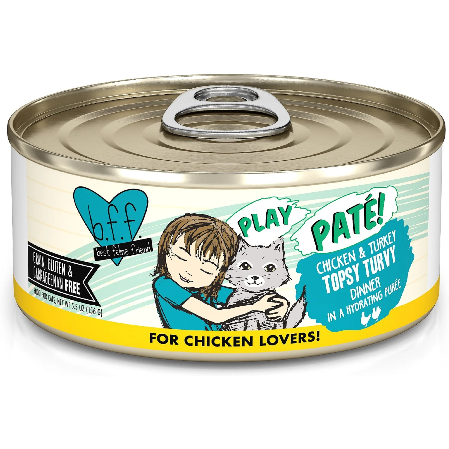 BFF Play Pate Lovers Chicken & Turkey Topsy Turvy Wet Cat Food 3 BFF Play Pate Lovers Chicken & Turkey Topsy Turvy Wet Cat Food