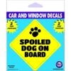 Imagine This Company "Spoiled Dog On Board" Car Window Decal -Furry Friends 192812 MAIN. AC SS1800 V1639611990