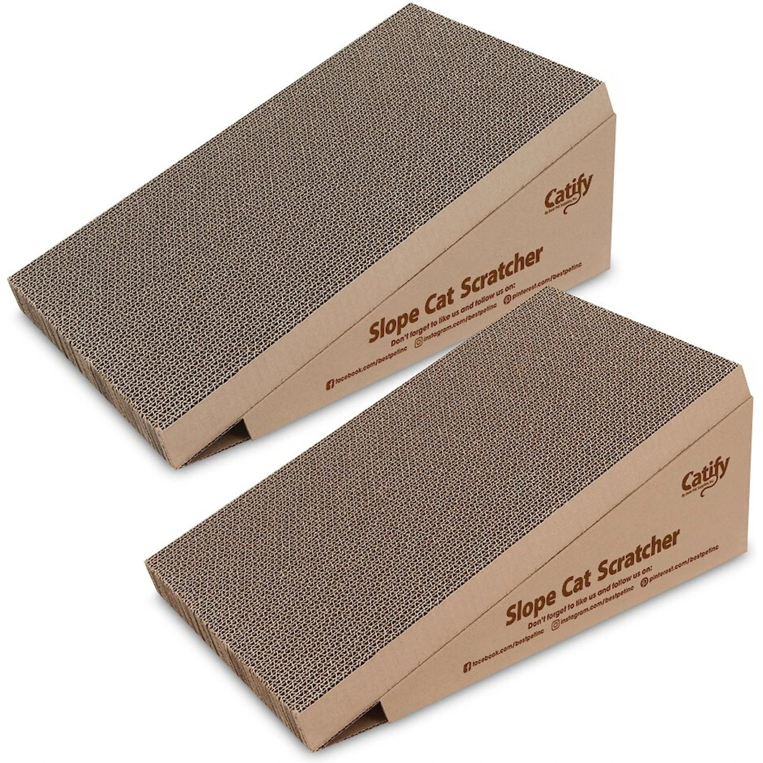 Best Pet Supplies Catify Slope Catnip Scratcher Cat Toy, 2 Count 3 Best Pet Supplies Catify Slope Catnip Scratcher Cat Toy, 2 Count