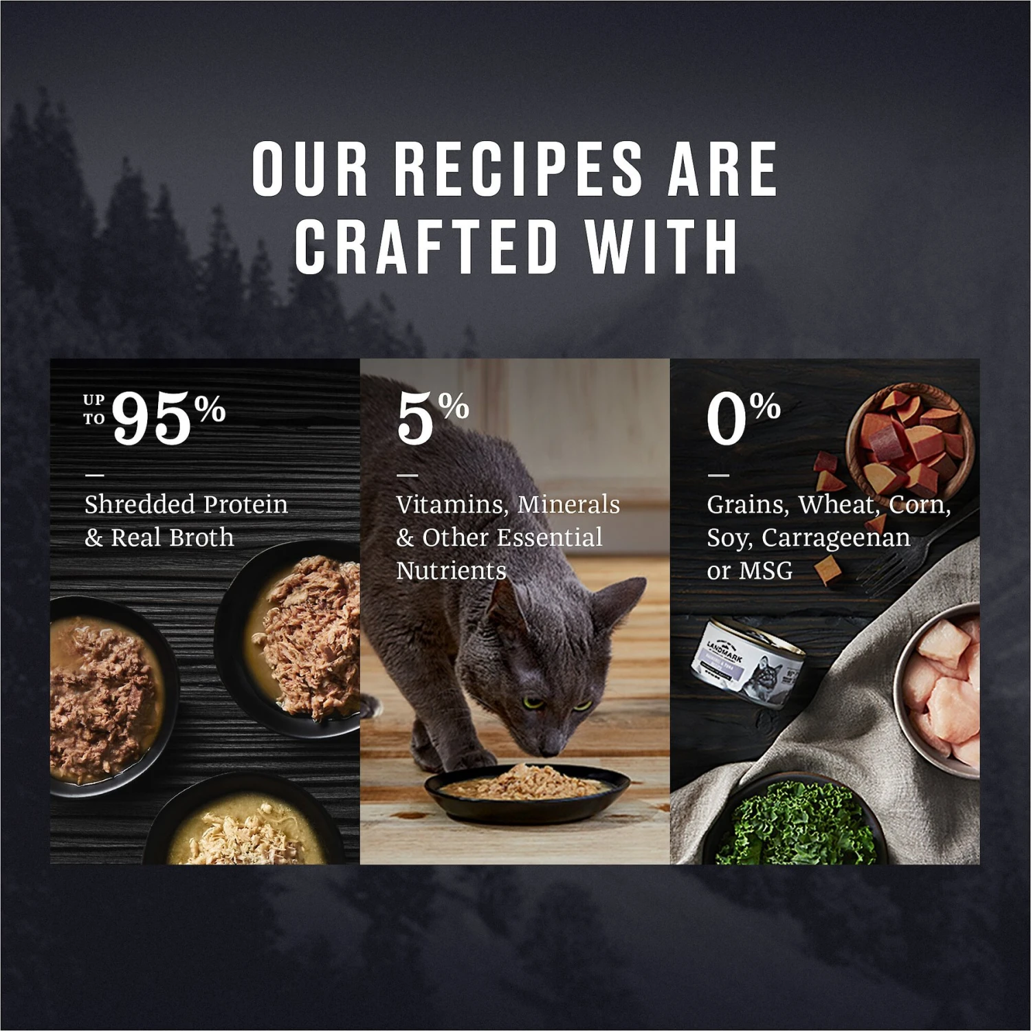 American Journey Landmark Chicken & Vegetables Recipe In Broth Grain-Free Canned Cat Food, 3-oz, Case Of 12 6 American Journey Landmark Chicken & Vegetables Recipe In Broth Grain-Free Canned Cat Food, 3-oz, Case Of 12 - Image 4