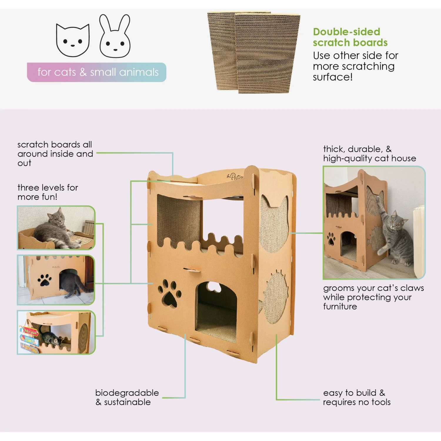 Petique Feline Penthouse Cat Scratcher 5 Petique Feline Penthouse Cat Scratcher - Image 3