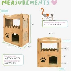 Petique Feline Penthouse Cat Scratcher 10 Petique Feline Penthouse Cat Scratcher -Furry Friends 193980 PT3. AC SS1800 V1566335252