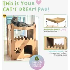 Petique Feline Penthouse Cat Scratcher 11 Petique Feline Penthouse Cat Scratcher -Furry Friends 193980 PT4. AC SS1800 V1566335252