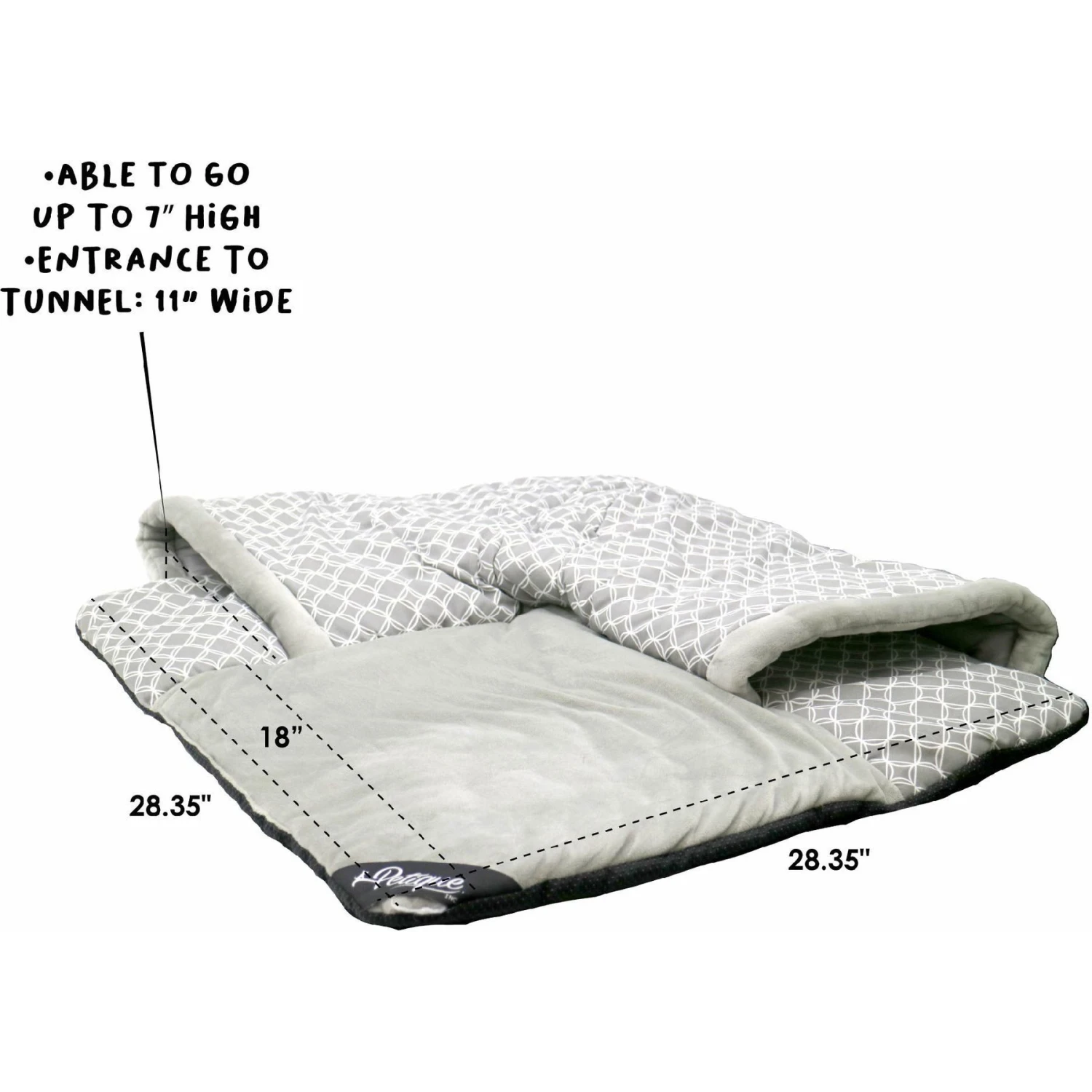 Petique Hide & Seek Cat Mat & Tunnel Toy 3 Petique Hide & Seek Cat Mat & Tunnel Toy