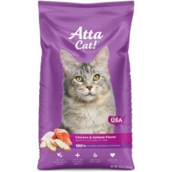 Atta Cat Chicken & Salmon Flavor Dry Cat Food