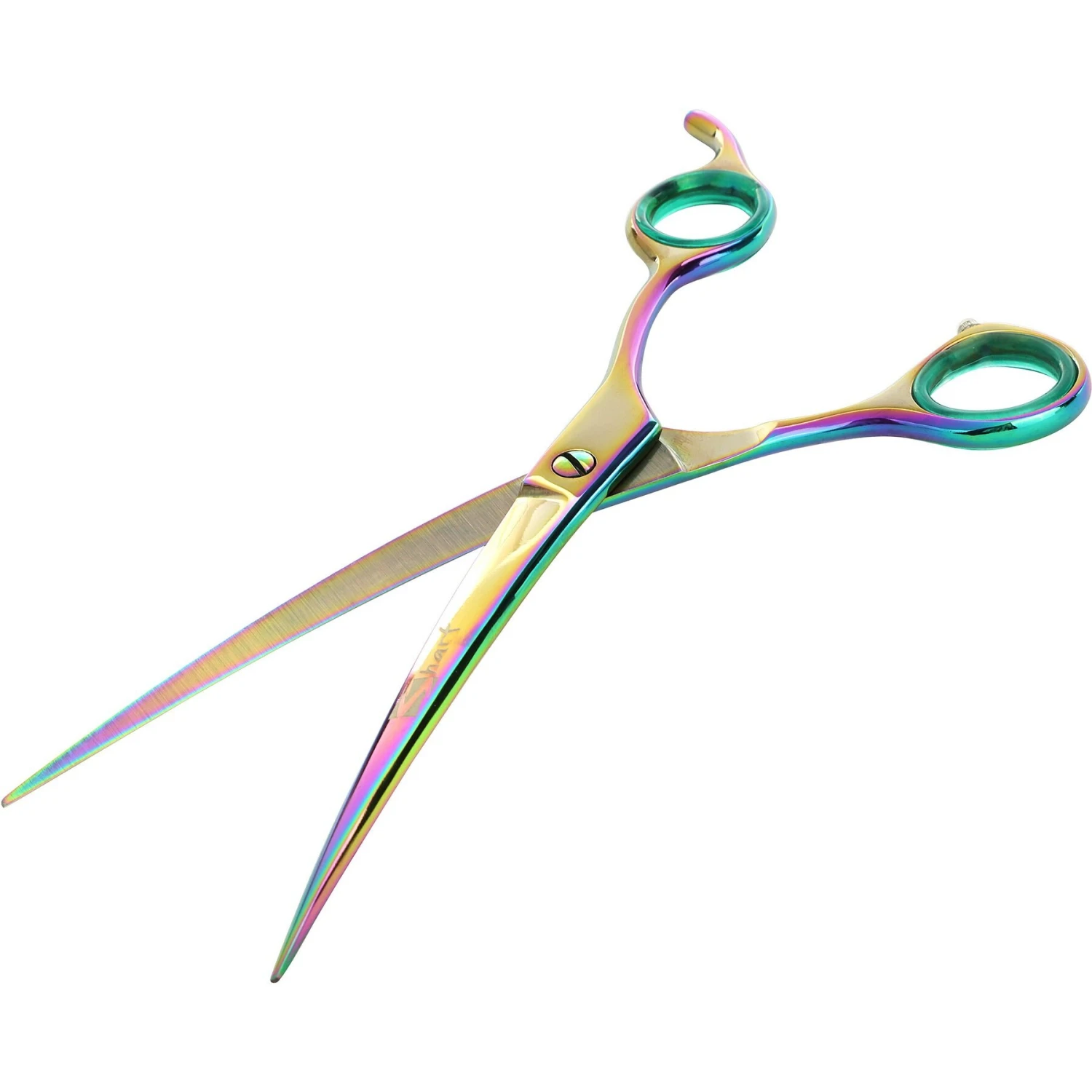 Sharf Gold Touch Rainbow Curved Pet Grooming Shear 4 Sharf Gold Touch Rainbow Curved Pet Grooming Shear - Image 2