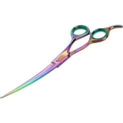 Sharf Gold Touch Rainbow Curved Pet Grooming Shear 9 Sharf Gold Touch Rainbow Curved Pet Grooming Shear -Furry Friends 198825 PT2. AC SS1800 V1567694228