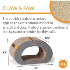 K&H Pet Products Creative Kitty Tunnel Cat Scratcher Toy -Furry Friends 199125 PT2. AC SS1800 V1692211192