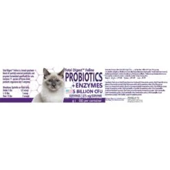 Equa Holistics Total Digest Probiotics & Enzymes Cat Supplement -Furry Friends 199781 PT1. AC SS1800 V1569244349