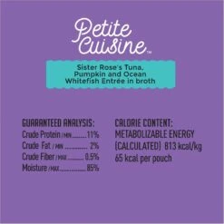 Petite Cuisine Sister Rose's Tuna, Pumpkin & Ocean Whitefish Entrée In Broth Grain-Free Wet Cat Food, 2.8-oz Can, Case Of 24 16 Petite Cuisine Sister Rose's Tuna, Pumpkin & Ocean Whitefish Entrée In Broth Grain-Free Wet Cat Food, 2.8-oz Can, Case Of 24 -Furry Friends 200544 PT6. AC SS1800 V1571282079