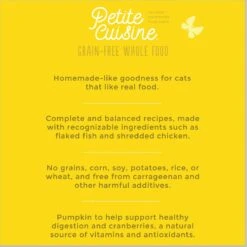 Petite Cuisine L'il Violet's Tuna, Pumpkin & Tilapia Entrée In Broth Grain-Free Wet Cat Food, 2.8-oz Can, Case Of 24 -Furry Friends 200546 PT4. AC SS1800 V1571282084