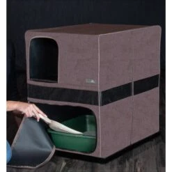 Pet Gear Prp Pawty Space Saver Cat Litter Box Enclosure -Furry Friends 200702 PT2. AC SS1800 V1573165092