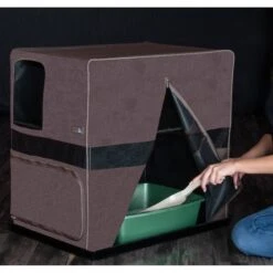 Pet Gear Prp Pawty Space Saver Cat Litter Box Enclosure -Furry Friends 200702 PT3. AC SS1800 V1573165074