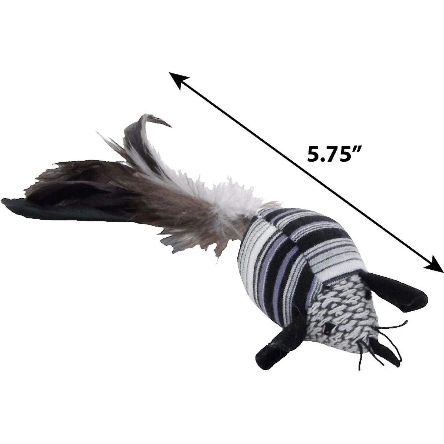 Turbo Random Fun Cat Toy With Catnip, Feather Mouse 4 Turbo Random Fun Cat Toy With Catnip, Feather Mouse - Image 2