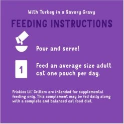 Friskies Lil' Grillers Seared Cuts With Turkey In Gravy Wet Cat Food, 1.55-oz Pouches, Case Of 16 19 Friskies Lil' Grillers Seared Cuts With Turkey In Gravy Wet Cat Food, 1.55-oz Pouches, Case Of 16 -Furry Friends 202279 PT8. AC SS1800 V1695836039