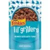 Friskies Lil' Grillers Seared Cuts With Tuna In Gravy Wet Cat Food, 1.55-oz Pouches, Case Of 16