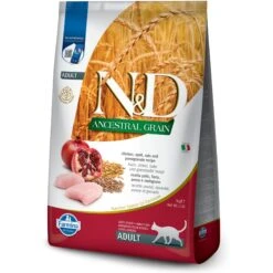 Farmina N&D Ancestral Grain Chicken & Pomegranate Recipe Adult Cat Dry Food, 11-lb Bag