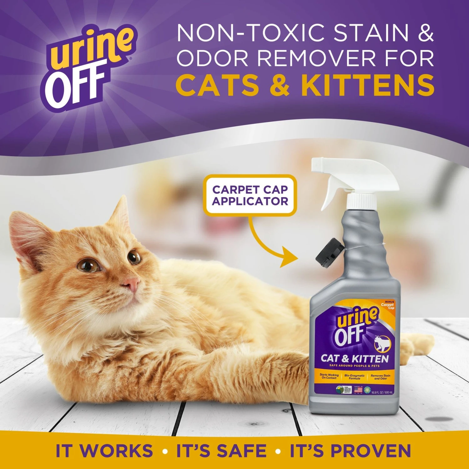 Urine Off Cat & Kitten Formula Stain & Odor Remover 5 Urine Off Cat & Kitten Formula Stain & Odor Remover - Image 3