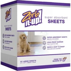 Zorb-It-Up! Super Absorbing Sheets For Cleaning Liquids