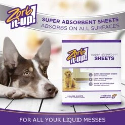 Zorb-It-Up! Super Absorbing Sheets For Cleaning Liquids -Furry Friends 208375 PT3. AC SS1800 V1679605360