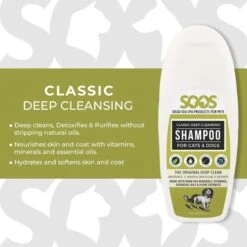Soos Pets Classic Deep Cleansing Dog & Cat Shampoo -Furry Friends 210924 PT2. AC SS1800 V1676301198