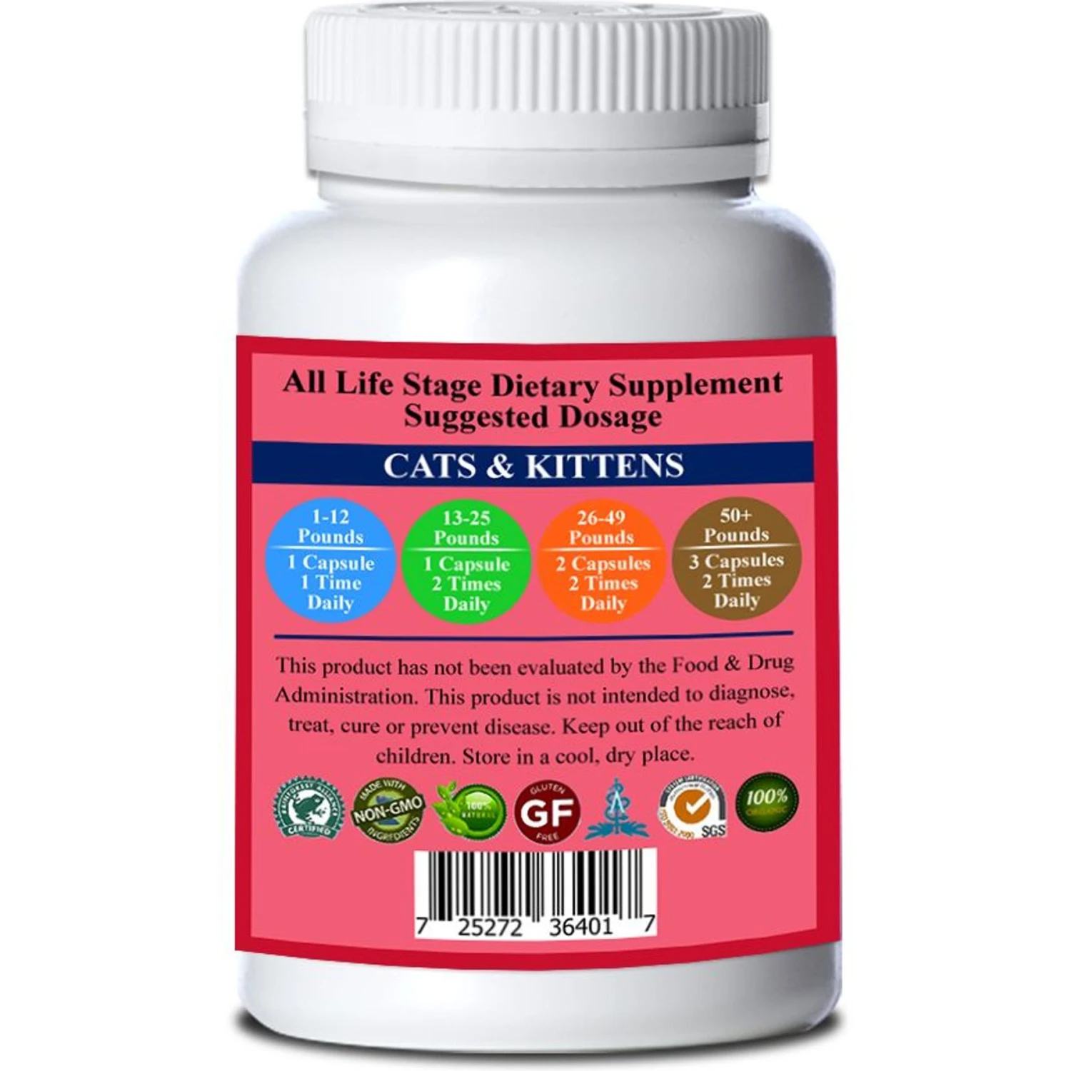 Natura Petz Organics Cell Super Hero Cat Supplement, 90 Count 4 Natura Petz Organics Cell Super Hero Cat Supplement, 90 Count - Image 2