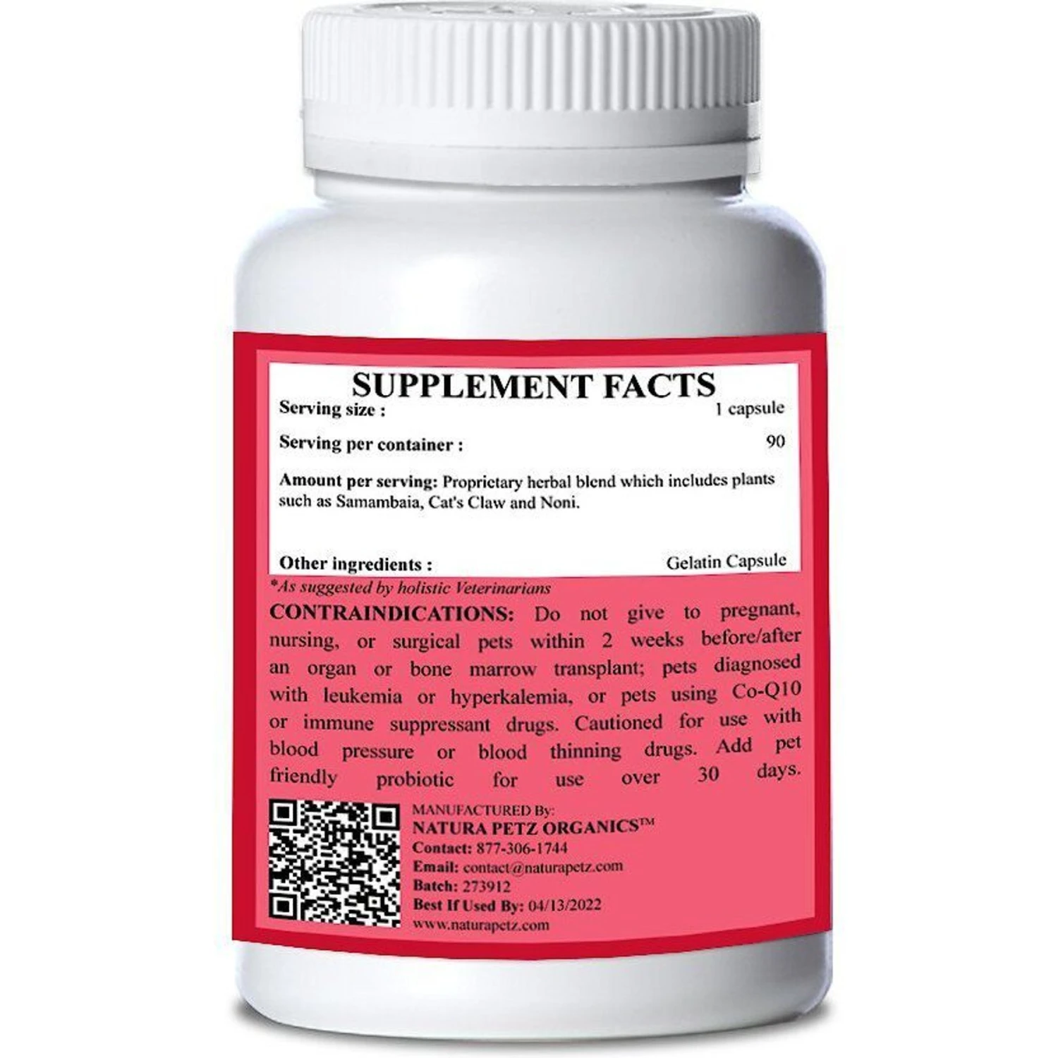 Natura Petz Organics Cell Super Hero Cat Supplement, 90 Count 5 Natura Petz Organics Cell Super Hero Cat Supplement, 90 Count - Image 3