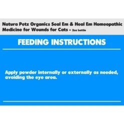 Natura Petz Organics Seal Em & Heal Em Homeopathic Medicine For Wounds For Cats -Furry Friends 212365 PT1. AC SS1800 V1675440182