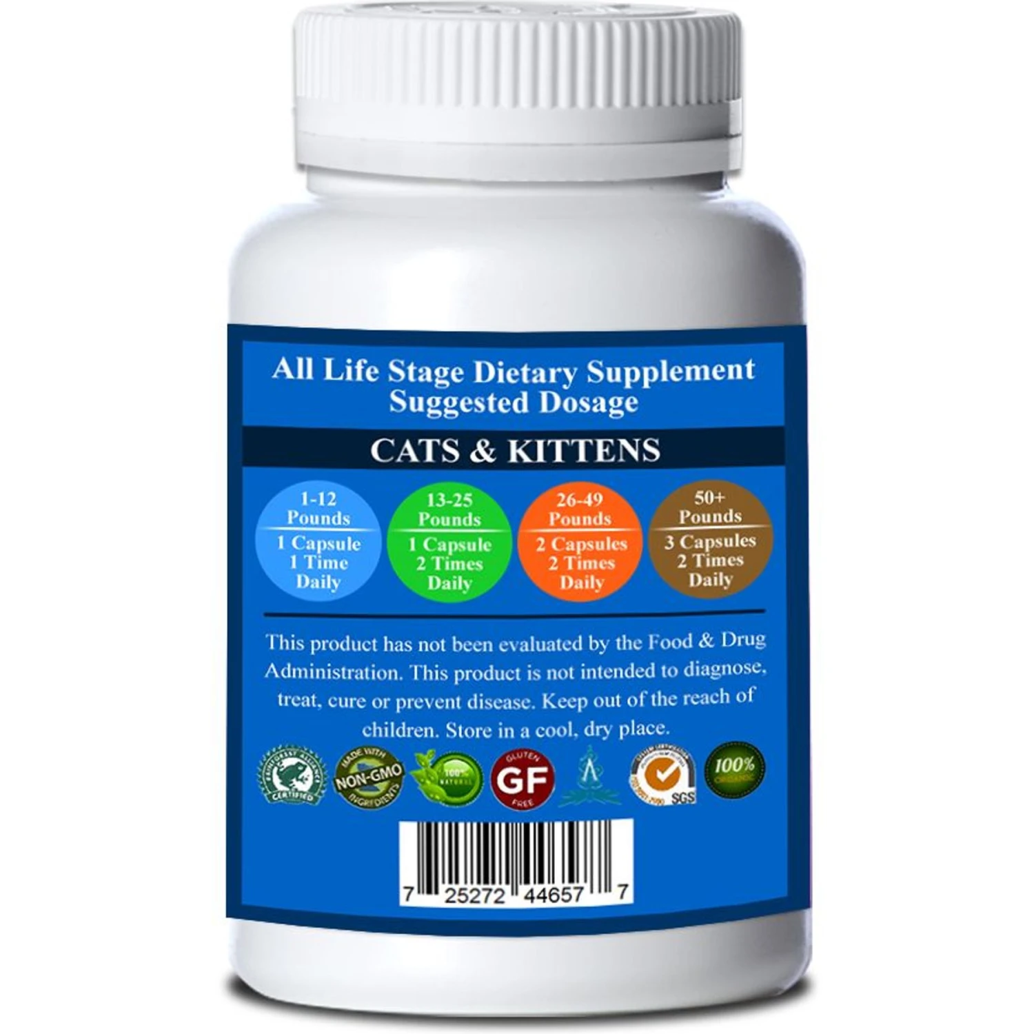 Natura Petz Organics UTI Warrior Cat Supplement, 90 Count 4 Natura Petz Organics UTI Warrior Cat Supplement, 90 Count - Image 2