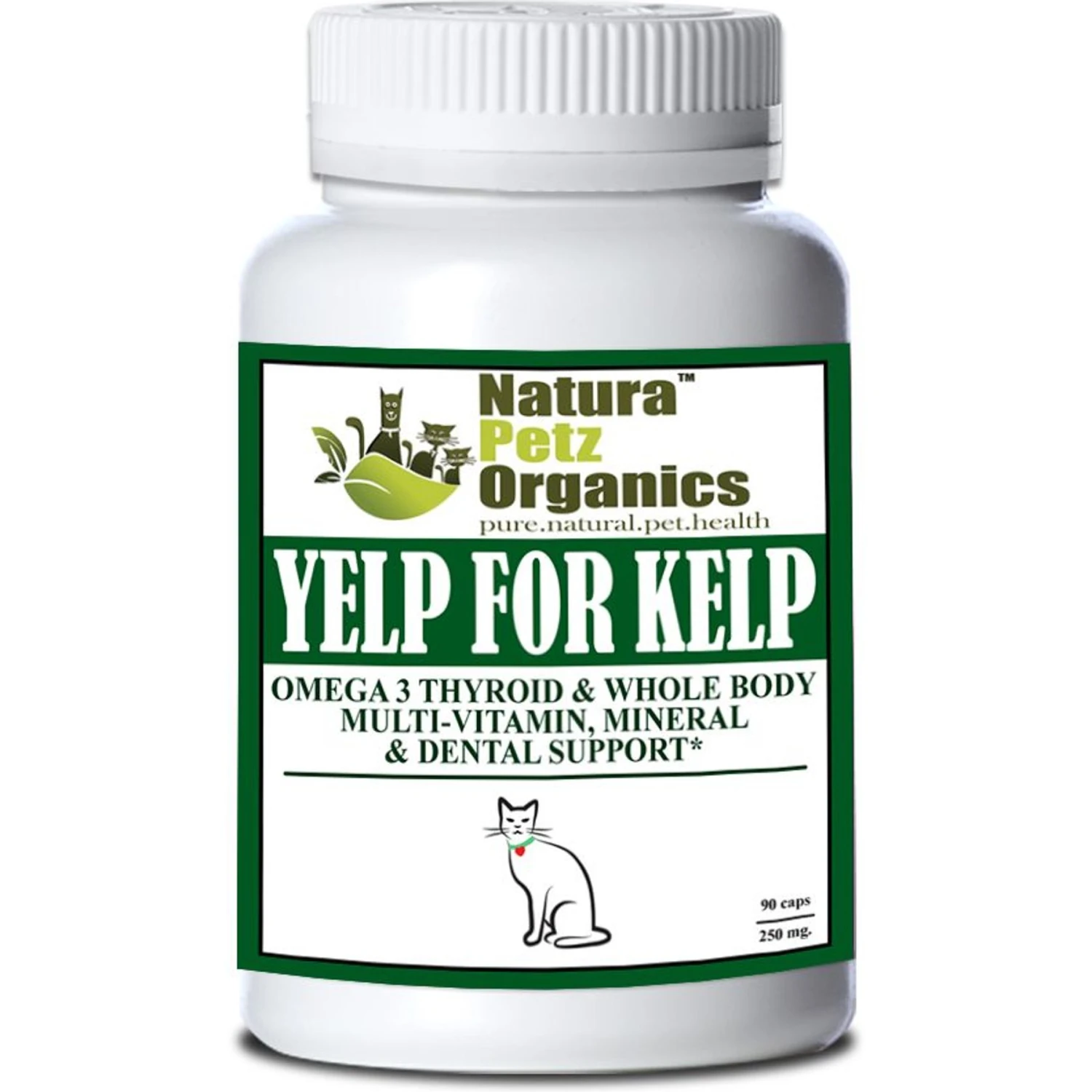 Natura Petz Organics Yelp For Kelp Cat Supplement, 90 Count 3 Natura Petz Organics Yelp For Kelp Cat Supplement, 90 Count