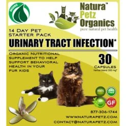 Natura Petz Organics Starter Pack Homeopathic Medicine For Urinary Tract Infections UTI For Cats