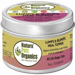 Natura Petz Organics Lumps & Bumps Turkey Flavored Powder Skin & Coat Supplement For Cats, 4-oz Tin