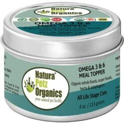 Natura Petz Organics Omega 3 & 6 Turkey Flavored Powder Skin & Coat Supplement For Cats