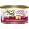 Fancy Feast Gourmet Naturals Natural White Meat Chicken & Beef Recipe In Gravy Canned Cat Food, 3-oz Can, Case Of 12