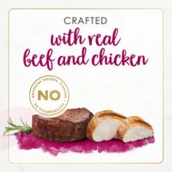 Fancy Feast Gourmet Naturals Natural White Meat Chicken & Beef Recipe In Gravy Canned Cat Food, 3-oz Can, Case Of 12 -Furry Friends 214805 PT4. AC SS1800 V1677103477