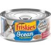 Friskies Ocean Favorites Meaty Bits Salmon, Shrimp & Brown Rice Wet Cat Food, 5.5-oz Can, Case Of 24 1 Friskies Ocean Favorites Meaty Bits Salmon, Shrimp & Brown Rice Wet Cat Food, 5.5-oz Can, Case Of 24 -Furry Friends 215186 MAIN. AC SS1800 V1700161790