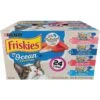 Friskies Ocean Favorites Variety Pack Salmon & Tuna Natural Wet Cat Food, 5.5-oz Can, Case Of 24 -Furry Friends 215188 MAIN. AC SS1800 V1699391965