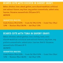 Friskies Lil' Grillers Seared Cuts With Chicken & Tuna In Gravy Variety Pack Wet Cat Food, 1.55-oz Pouch, Case Of 18 19 Friskies Lil' Grillers Seared Cuts With Chicken & Tuna In Gravy Variety Pack Wet Cat Food, 1.55-oz Pouch, Case Of 18 -Furry Friends 215382 PT8. AC SS1800 V1578665578