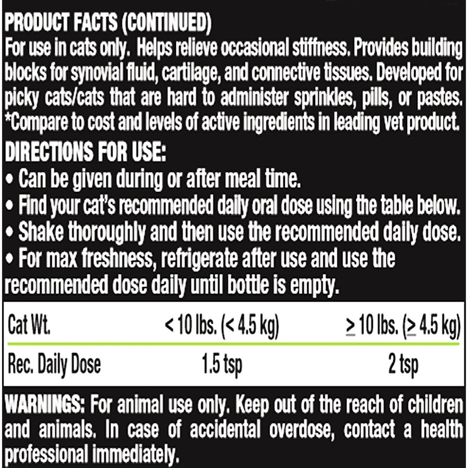 Liquid-Vet Hip & Joint Support Seafood Flavor Cat Supplement, 8-oz Bottle 5 Liquid-Vet Hip & Joint Support Seafood Flavor Cat Supplement, 8-oz Bottle - Image 3