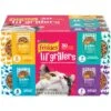 Friskies Lil' Grillers Chicken, Turkey, Ocean Fish & Tuna Variety Pack Gravy Wet Cat Food Complement, 1.55-oz Pouch, Case Of 30 -Furry Friends 216212 MAIN. AC SS1800 V1700158589