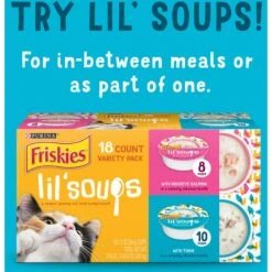 Friskies Lil' Grillers Chicken, Turkey, Ocean Fish & Tuna Variety Pack Gravy Wet Cat Food Complement, 1.55-oz Pouch, Case Of 30 15 Friskies Lil' Grillers Chicken, Turkey, Ocean Fish & Tuna Variety Pack Gravy Wet Cat Food Complement, 1.55-oz Pouch, Case Of 30 -Furry Friends 216212 PT4. AC SS1800 V1700157383