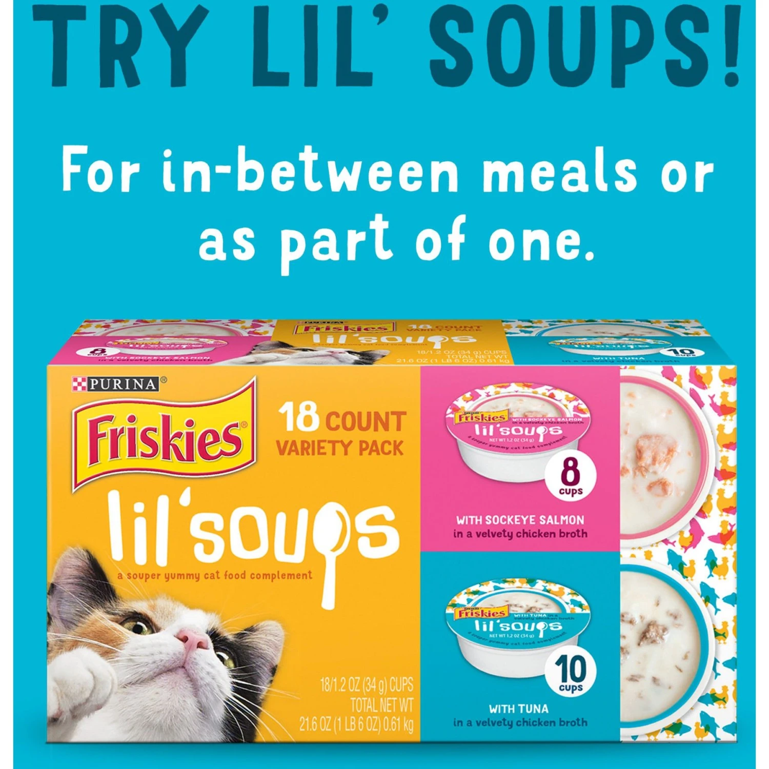 Friskies Lil' Grillers Chicken, Turkey, Ocean Fish & Tuna Variety Pack Gravy Wet Cat Food Complement, 1.55-oz Pouch, Case Of 30 7 Friskies Lil' Grillers Chicken, Turkey, Ocean Fish & Tuna Variety Pack Gravy Wet Cat Food Complement, 1.55-oz Pouch, Case Of 30 - Image 5