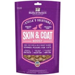 Stella & Chewy's Stella's Solutions Skin & Coat Duck & Salmon Freeze-Dried Raw Cat Food, 7.5-oz Bag