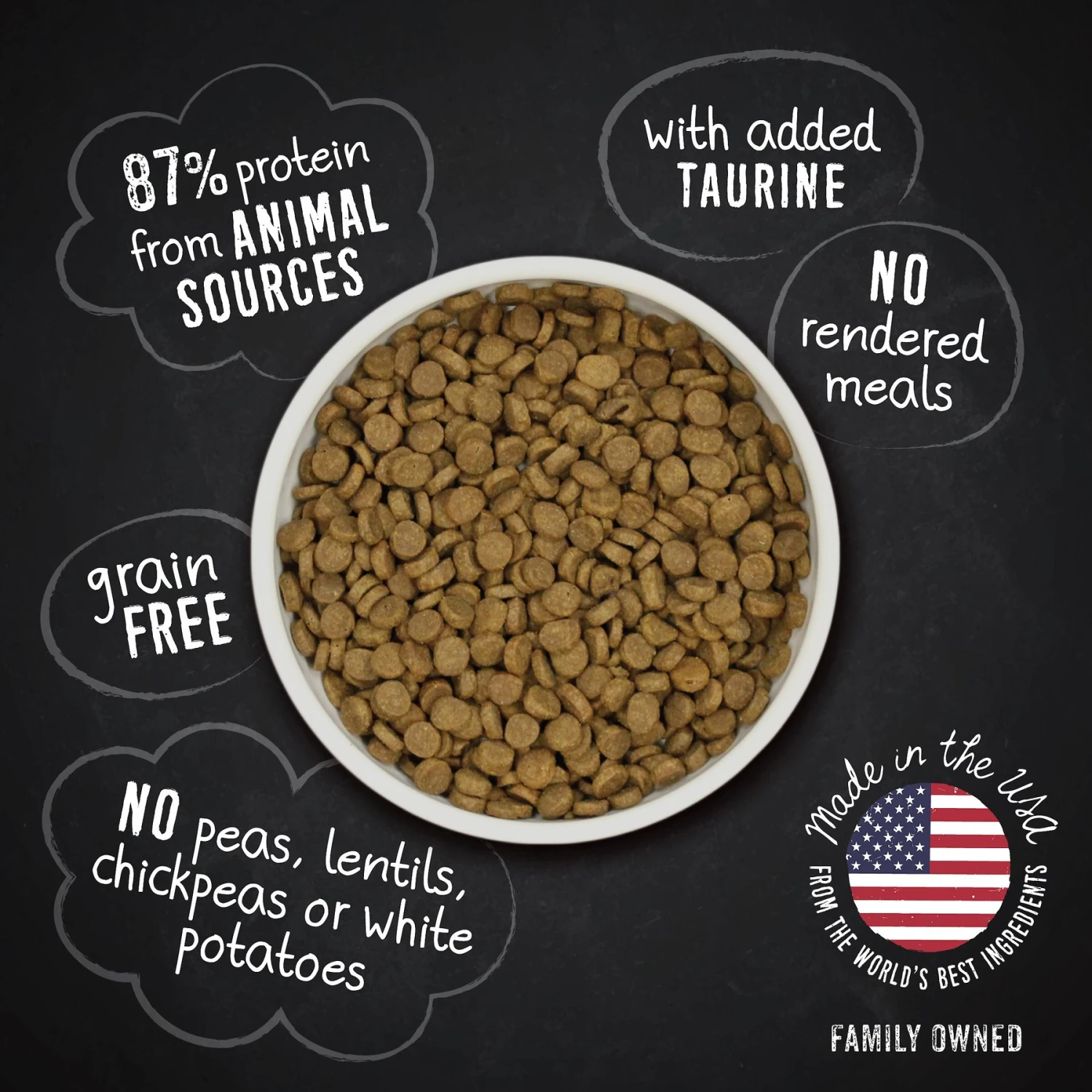 Hound & Gatos Grain-Free Cage Free Chicken Recipe Dry Cat Food 5 Hound & Gatos Grain-Free Cage Free Chicken Recipe Dry Cat Food - Image 3