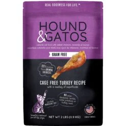 Hound & Gatos Grain-Free Cage Free Turkey Recipe Dry Cat Food