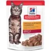 Hill's Science Diet Adult Chicken & Spinach Casserole Recipe Cat Food, 2.8-oz Pouch, Case Of 24 -Furry Friends 218067 MAIN. AC SS1800 V1580224409