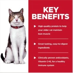 Hill's Science Diet Adult 7+ Tender Chicken Recipe Cat Food, 2.8-oz Pouch, Case Of 24 -Furry Friends 218071 PT4. AC SS1800 V1598152285